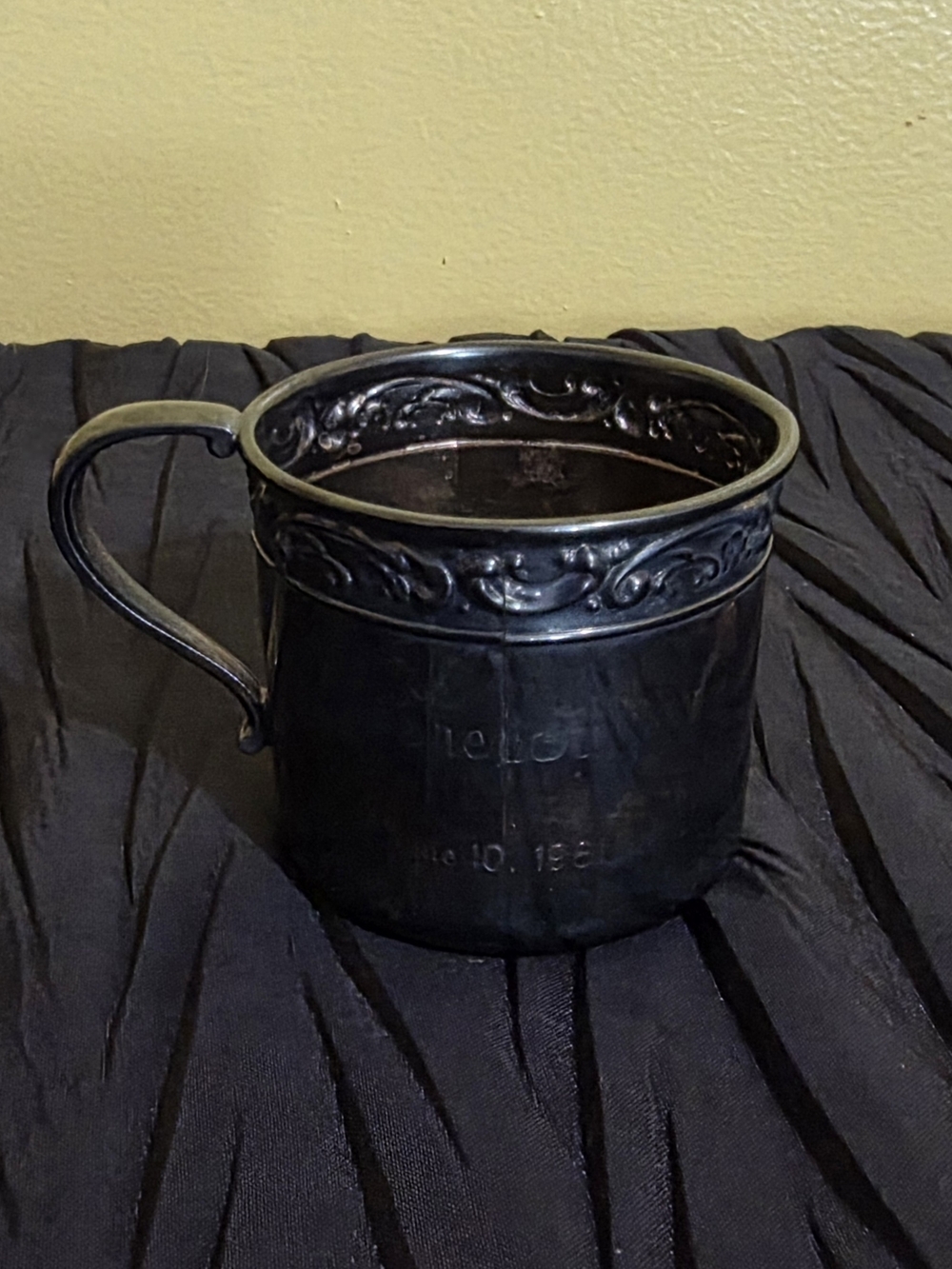 Gorham Silver Plated Ornate Baby Cup